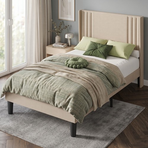 Modernes stabiles bett 120x200 - modernes,