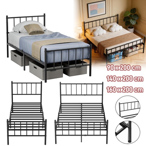 140 160cm metallbett mit - 90/140/160cm,