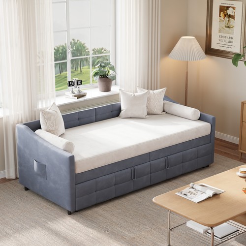Polsterbett ausziehbares - polsterbett,