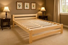 Bett, Holzbett 140x200 –