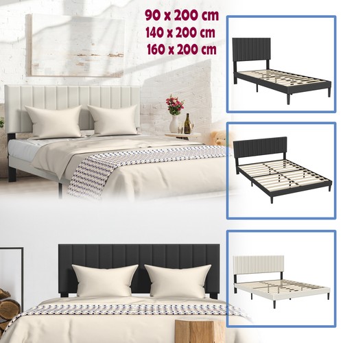 Gepolstertes plattformbett - gepolstertes,