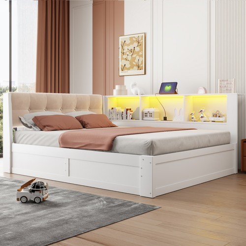 Einzelbett mit led - einzelbett, und