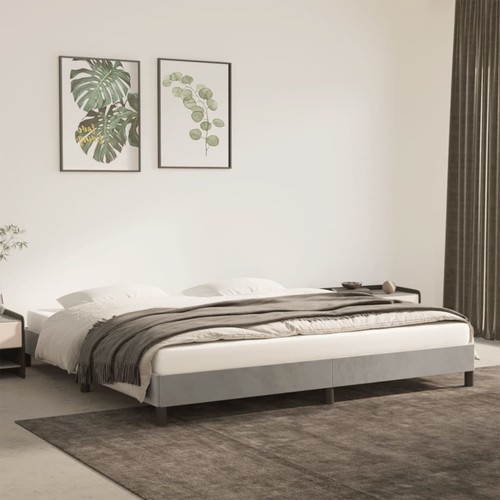 Doppelbett 200x200 hellgrau - 200x200, cm