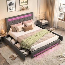 LED Polsterbett 140x200cm