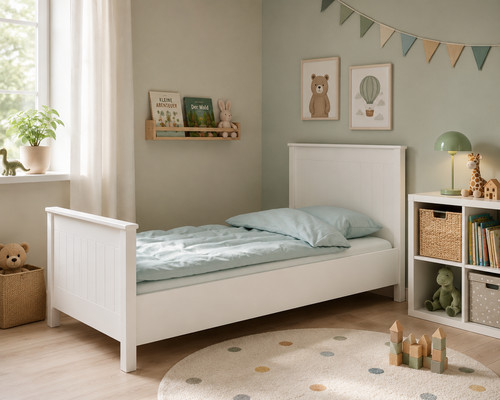 Landhaus einzelbett 90x200 - einzelbett,