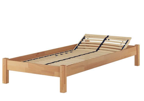 Einzelbett 100x200 buche natur - buche,