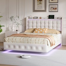 Bett 160x200 cm mit LED