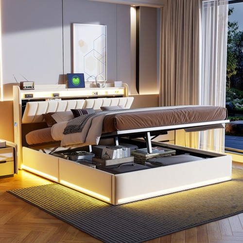Boxspringbett 140x200 led - 140x200,