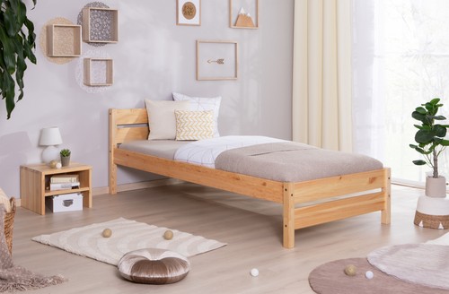 Ticaa massivholz einzelbett - massivholz,
