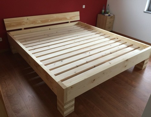Bett massivholzbett - /, /